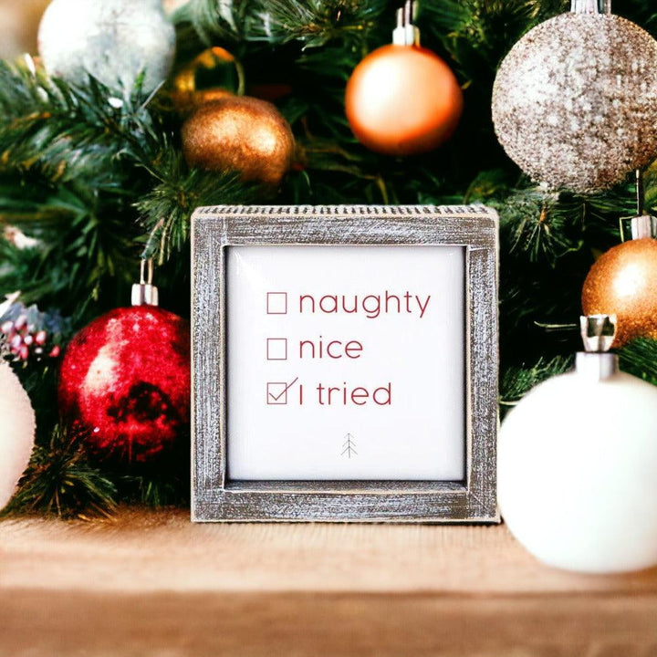 Naughty Nice 5" Sign by Gia Roma