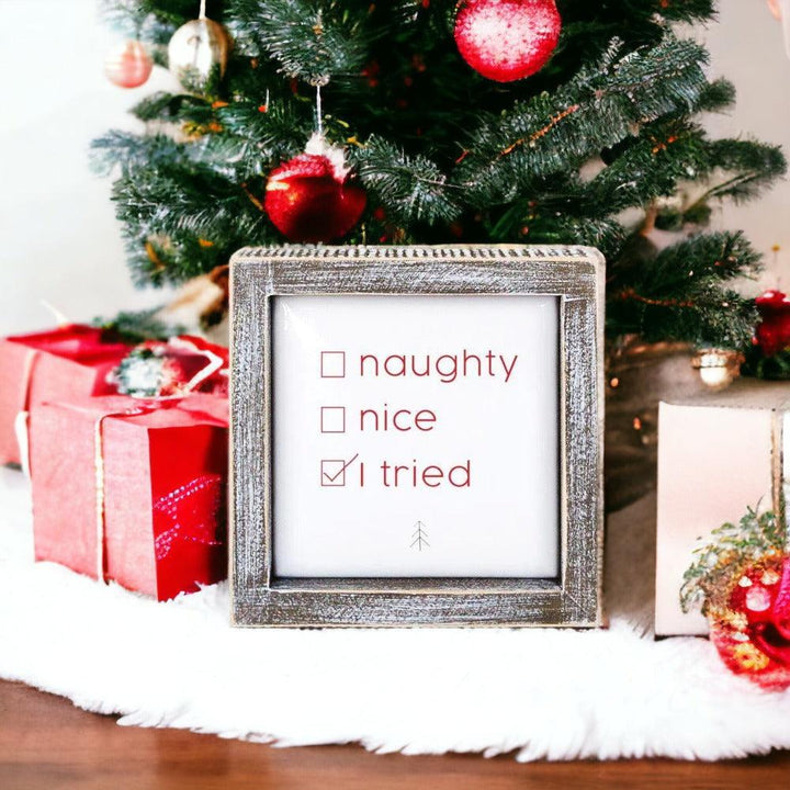 Naughty Nice 5" Sign by Gia Roma