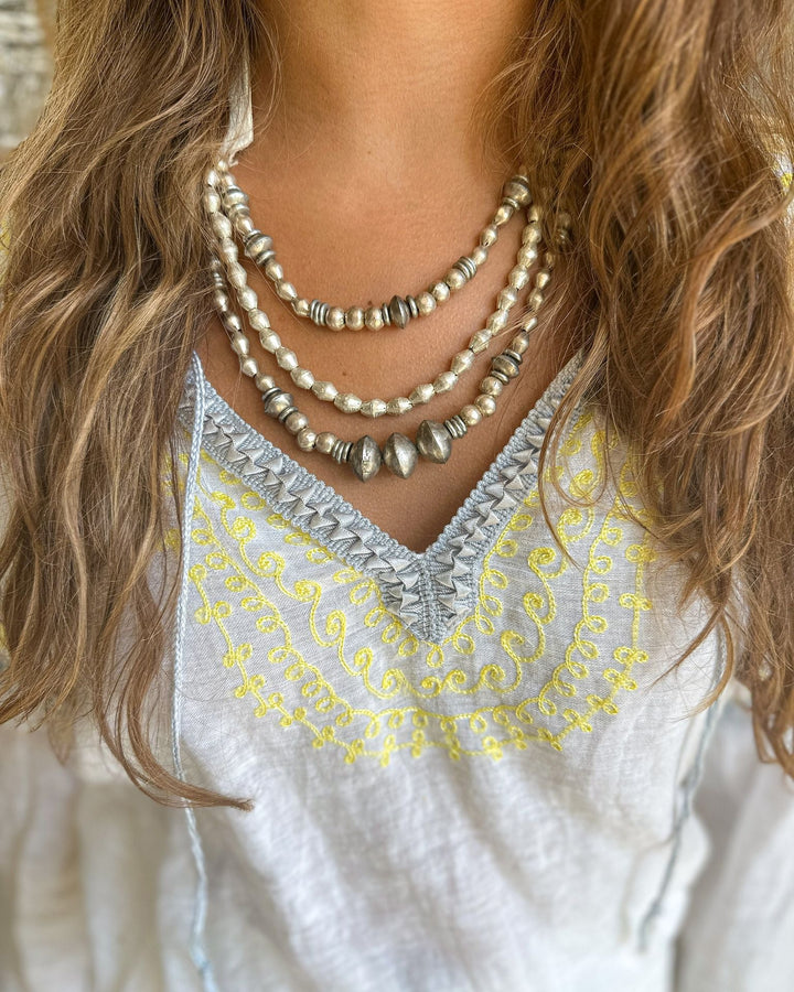 Layered Classic Necklace | Silver