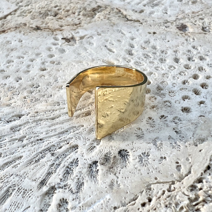 Open Angular Bombshell Ring