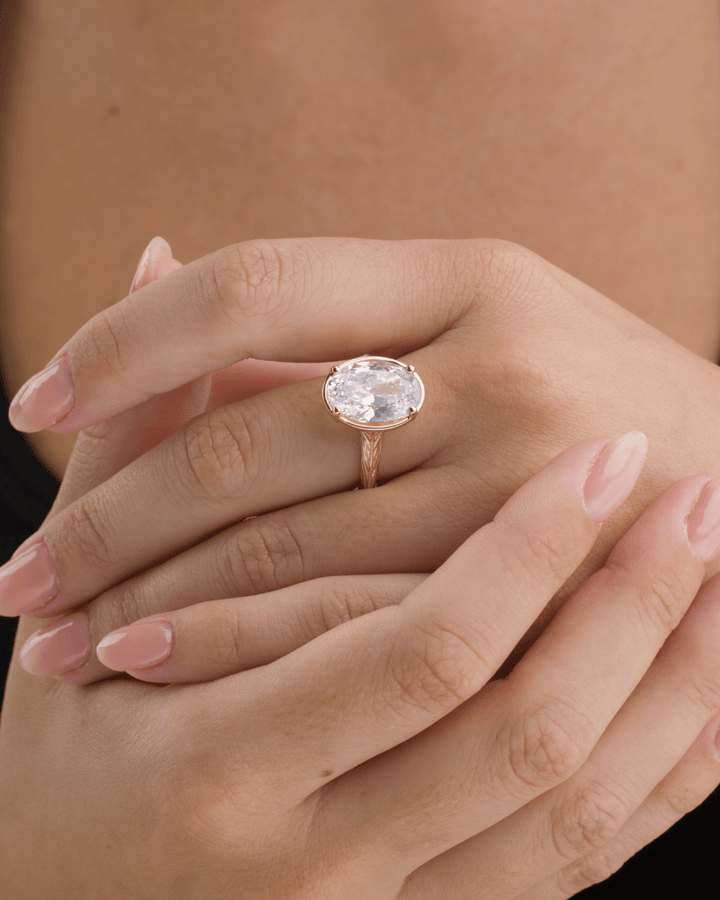 Oval Cut CZ Cocktail Ring
