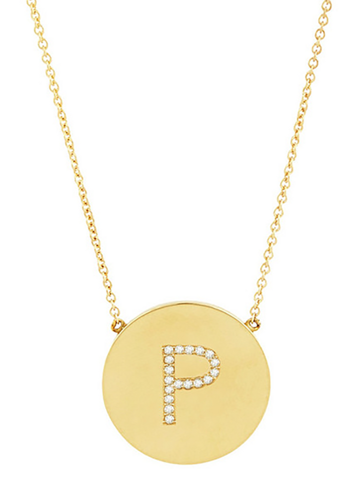 Round Initial Necklace