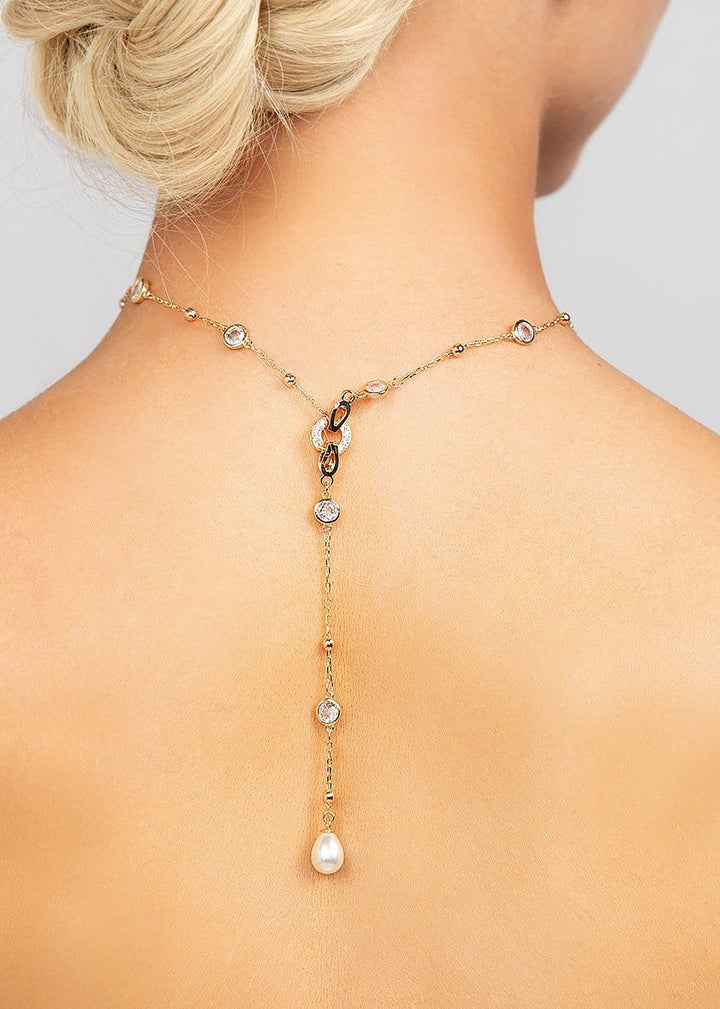 Palmer Pearl Charm Lariat Necklace