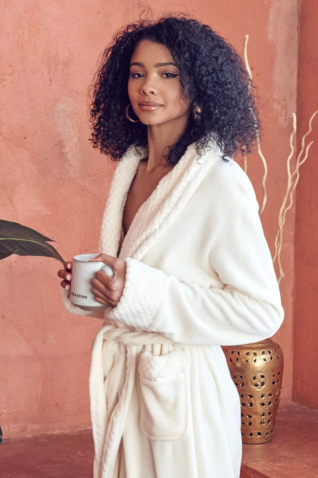 Women's Ultra Soft Fleece Bathrobe by Lotus Linen