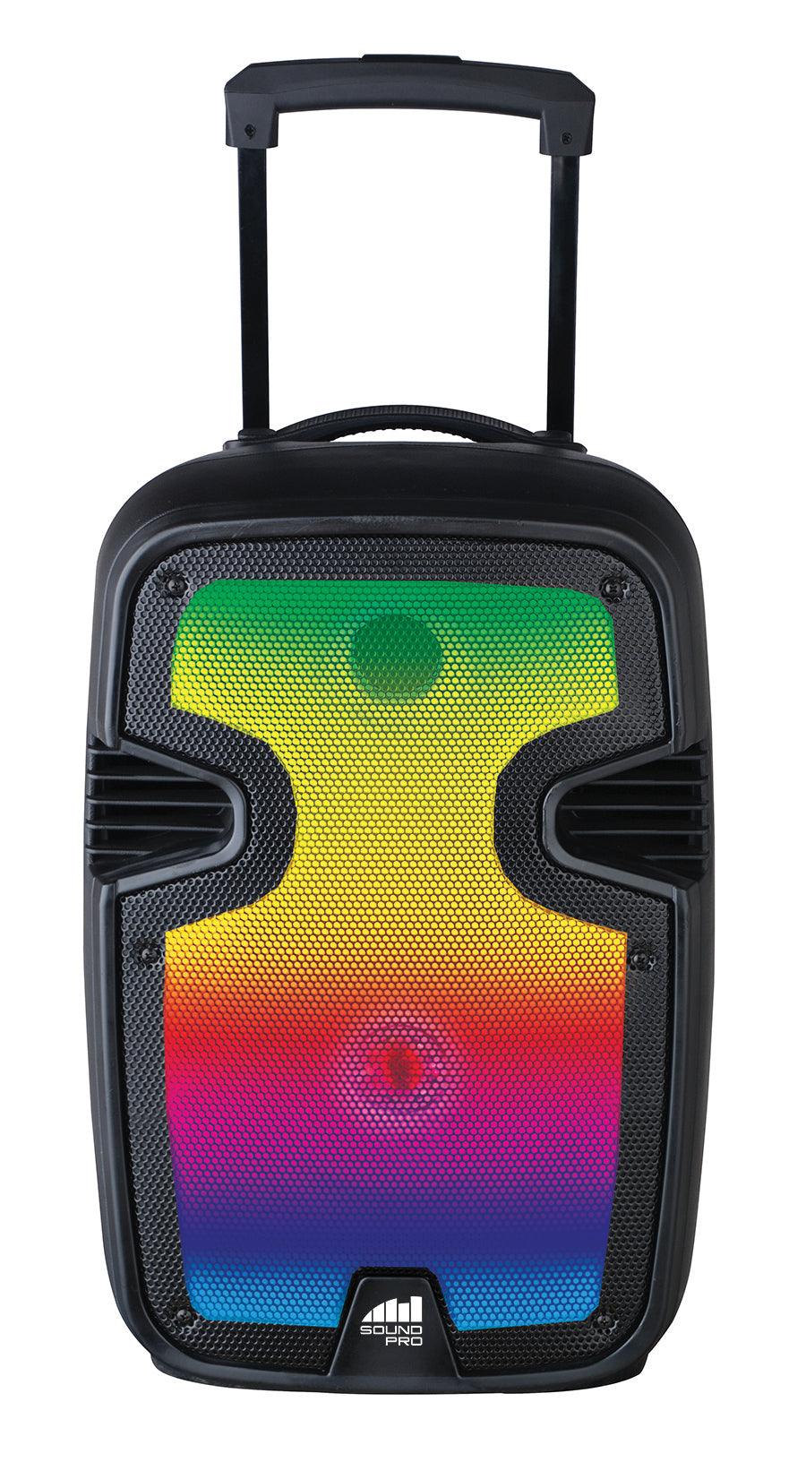 Portable 12" Bluetooth Blaze Party Speaker with Full Glow Disco Lights by VYSN