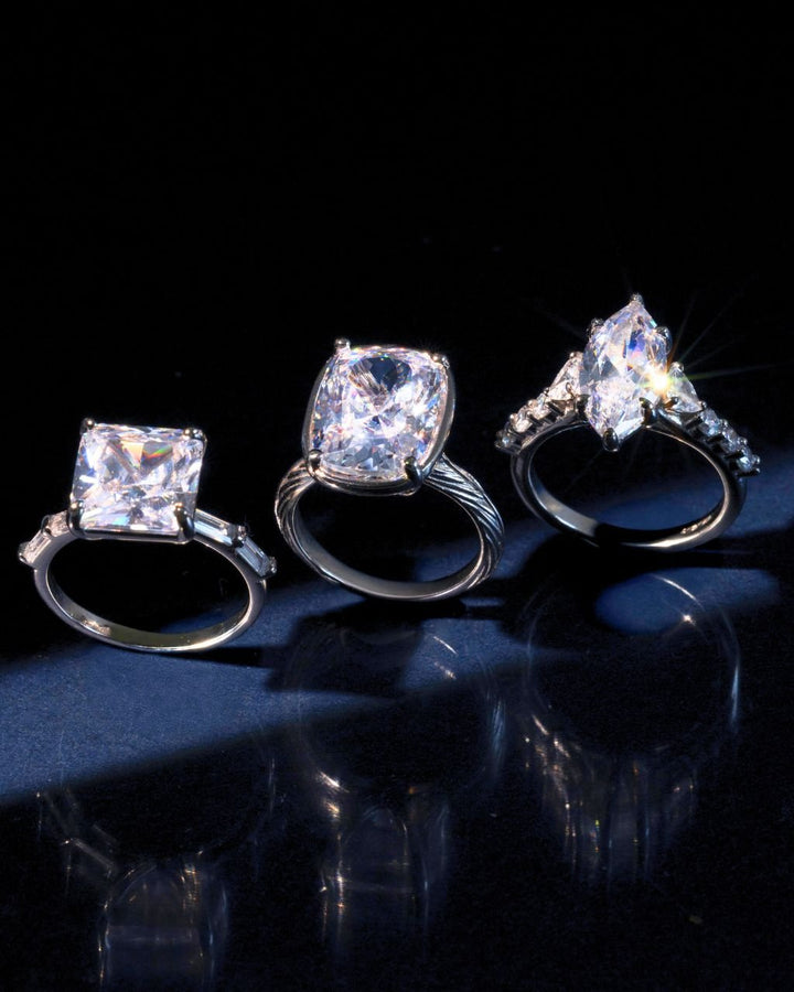 Elongated Cushion Cocktail Ring 4ct & 8ct