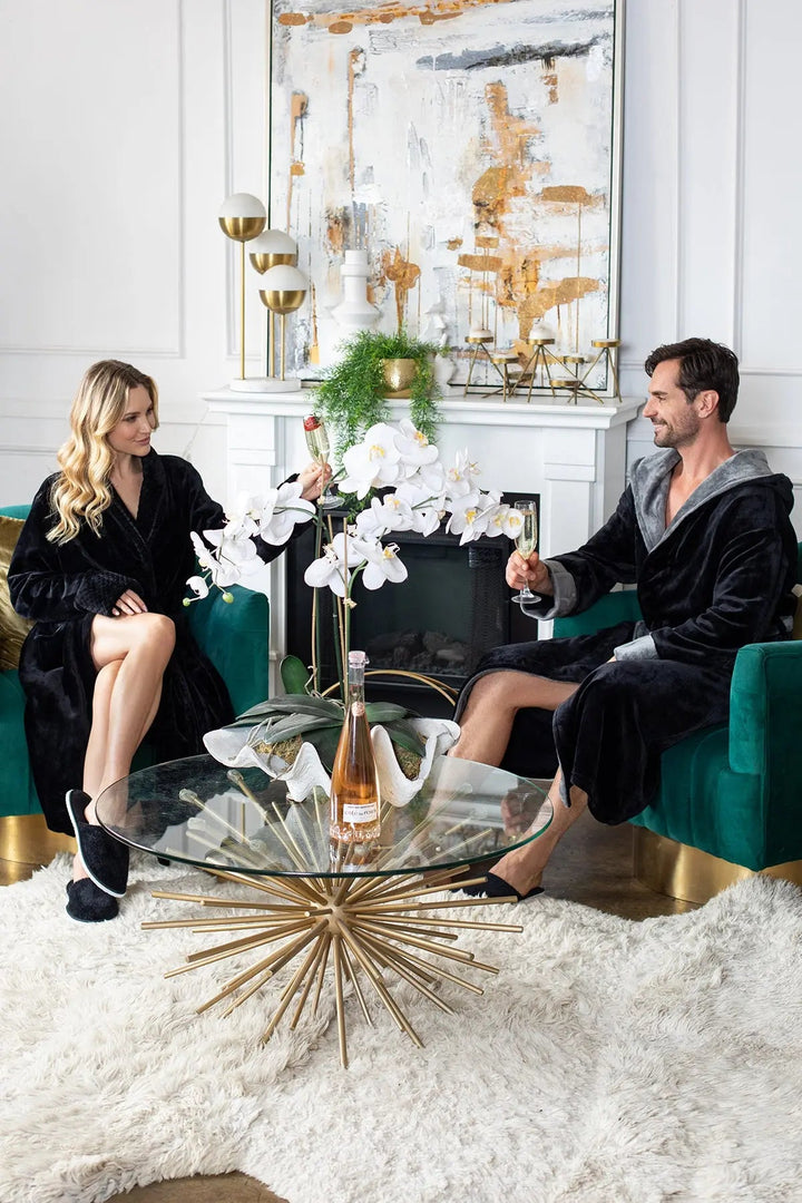 Women's Ultra Soft Fleece Bathrobe by Lotus Linen