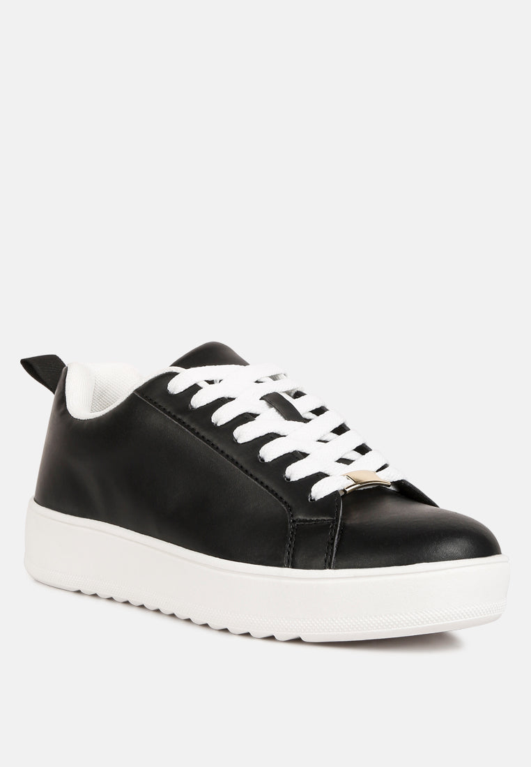 rouxy faux leather sneakers by London Rag
