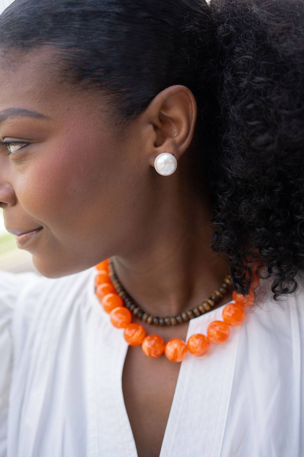 Ryan Beaded Acrylic Necklace