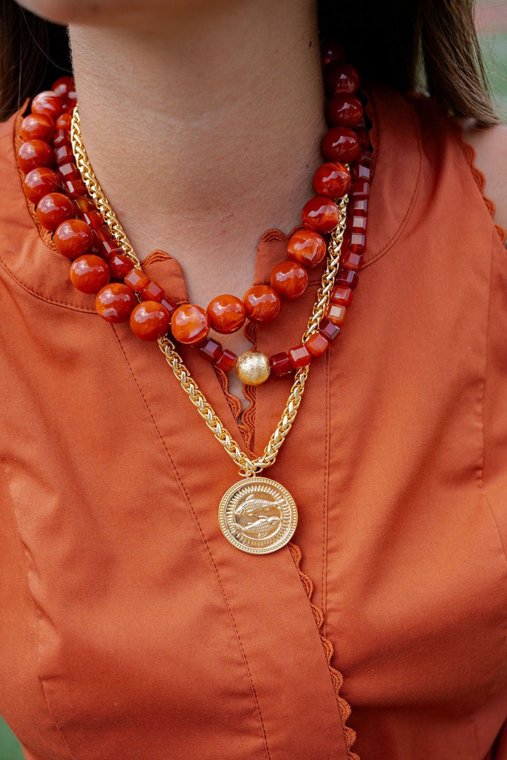 Ryan Beaded Acrylic Necklace