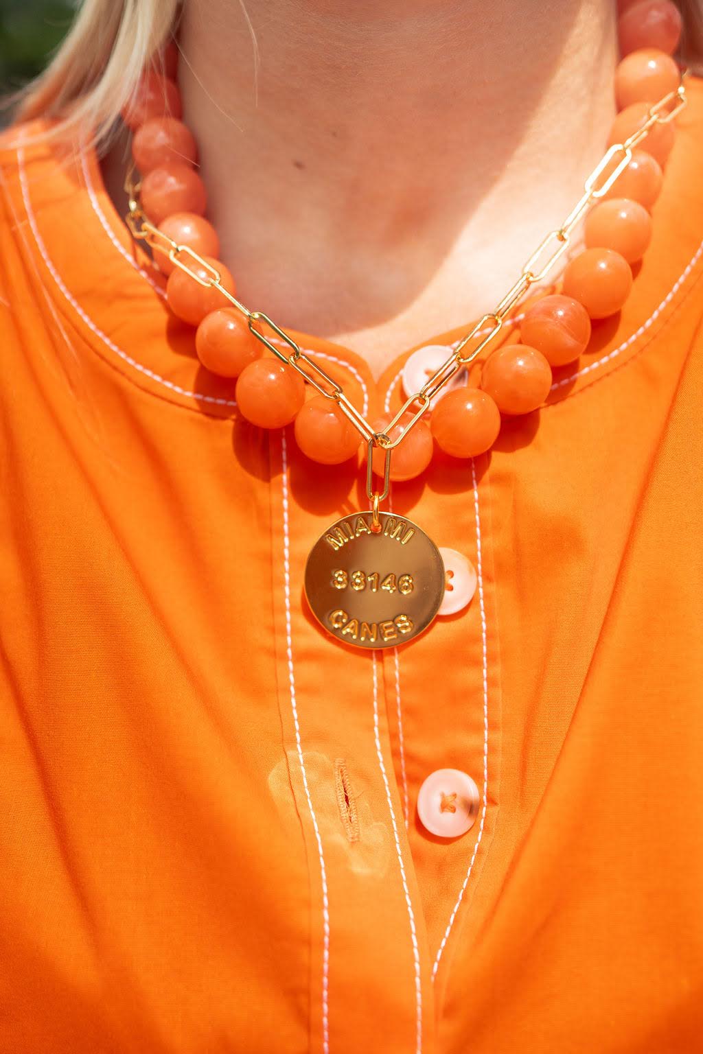 Ryan Beaded Acrylic Necklace