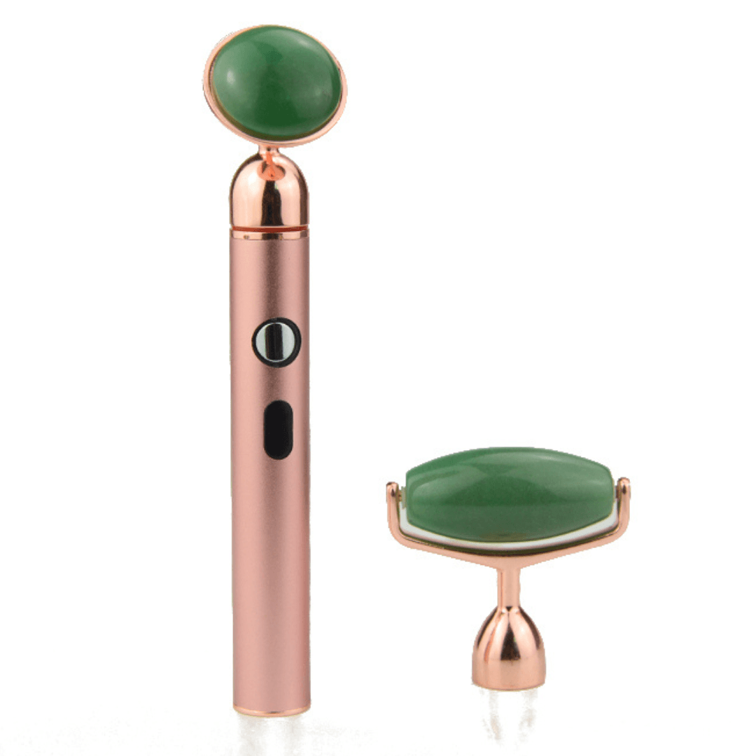 ZAQ Sana Jade USB Rechargeable Vibrating Changeable Face Rollers - 3 Speed by ZAQ Skin & Body