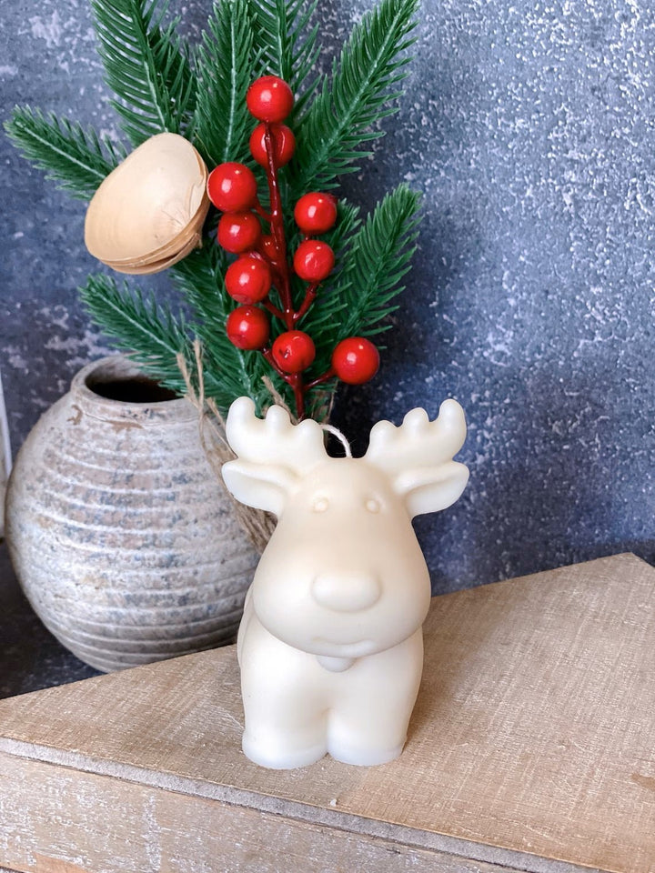 Reindeer Christmas Candles by Crazy About Candles