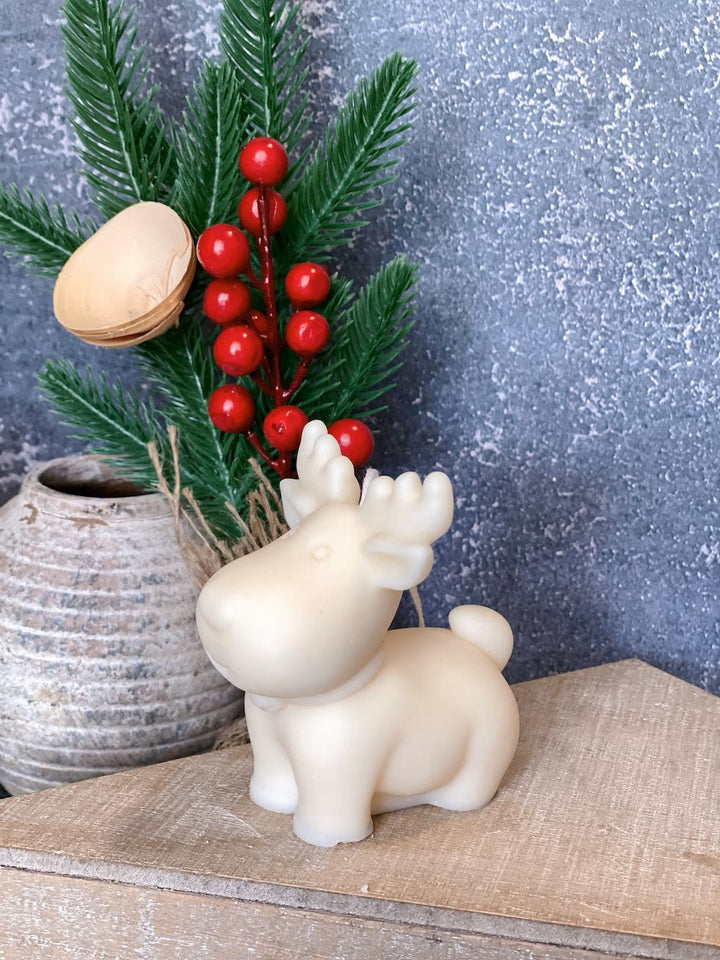 Reindeer Christmas Candles by Crazy About Candles
