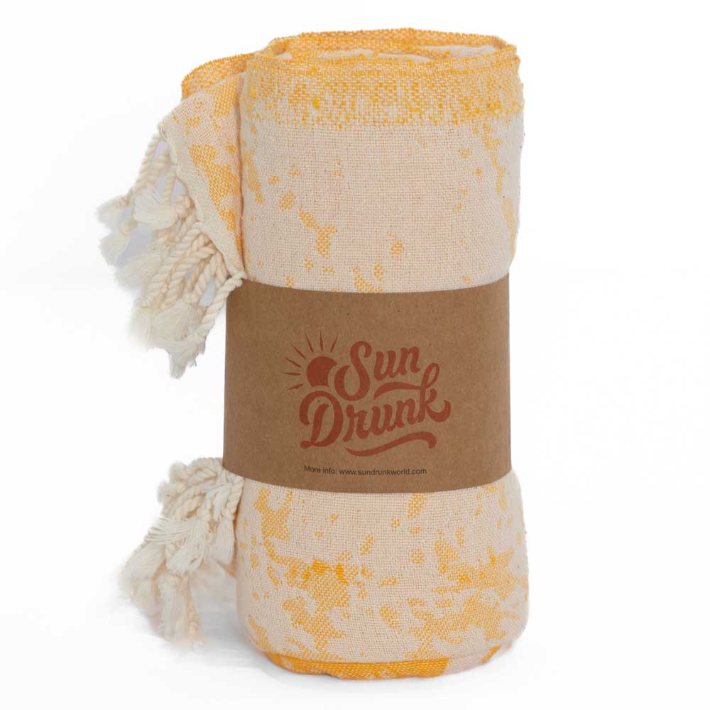 Sea Turtle Turkish Towel - Jaune - Sun Drunk