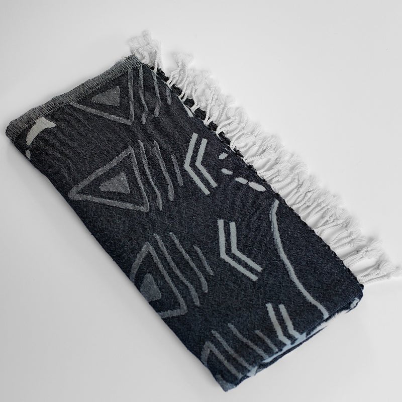 Shark Turkish Towel - Noir - Sun Drunk