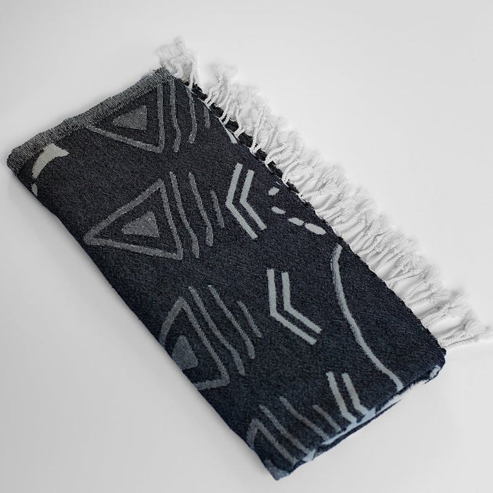 Shark Turkish Towel - Noir - Sun Drunk