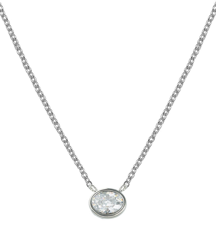 Small Oval Bezel Necklace