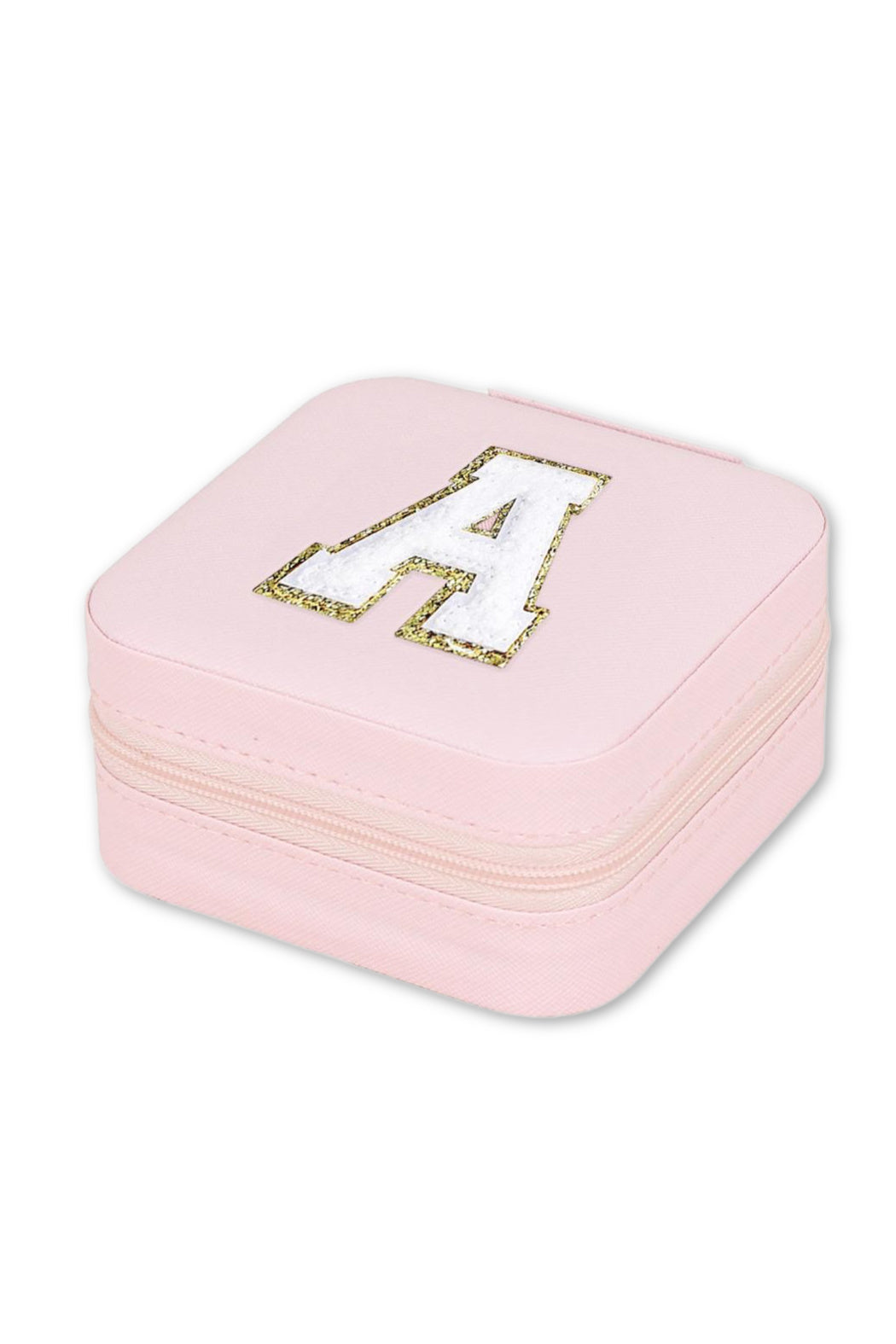 Chenille Lettered Little Pink Jewelry Box by Embellish Your Life