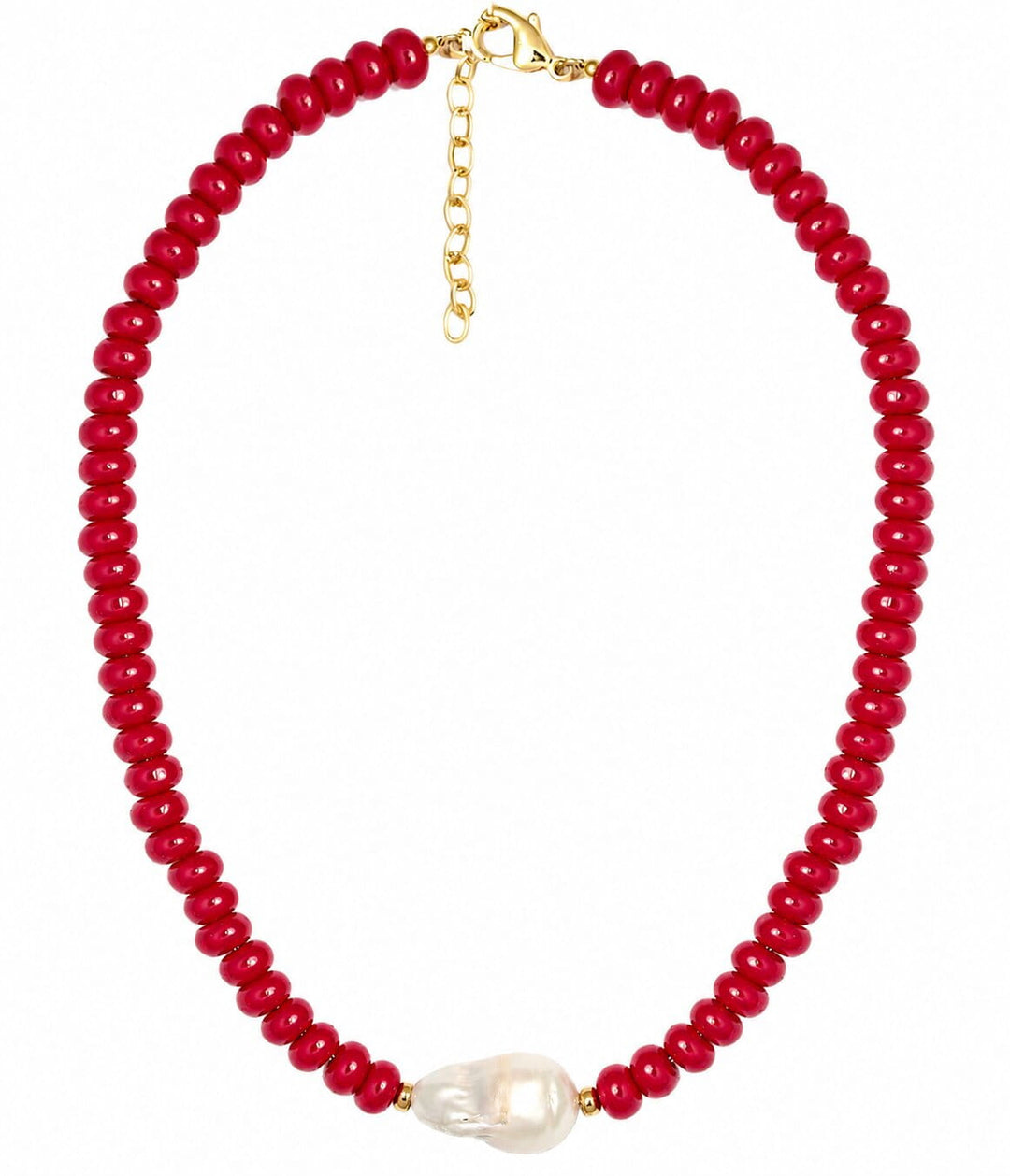 Susie- Quartz Beaded Necklace with freshwater Pearl