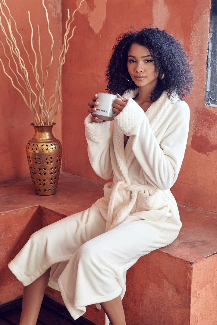 Women's Ultra Soft Fleece Bathrobe by Lotus Linen