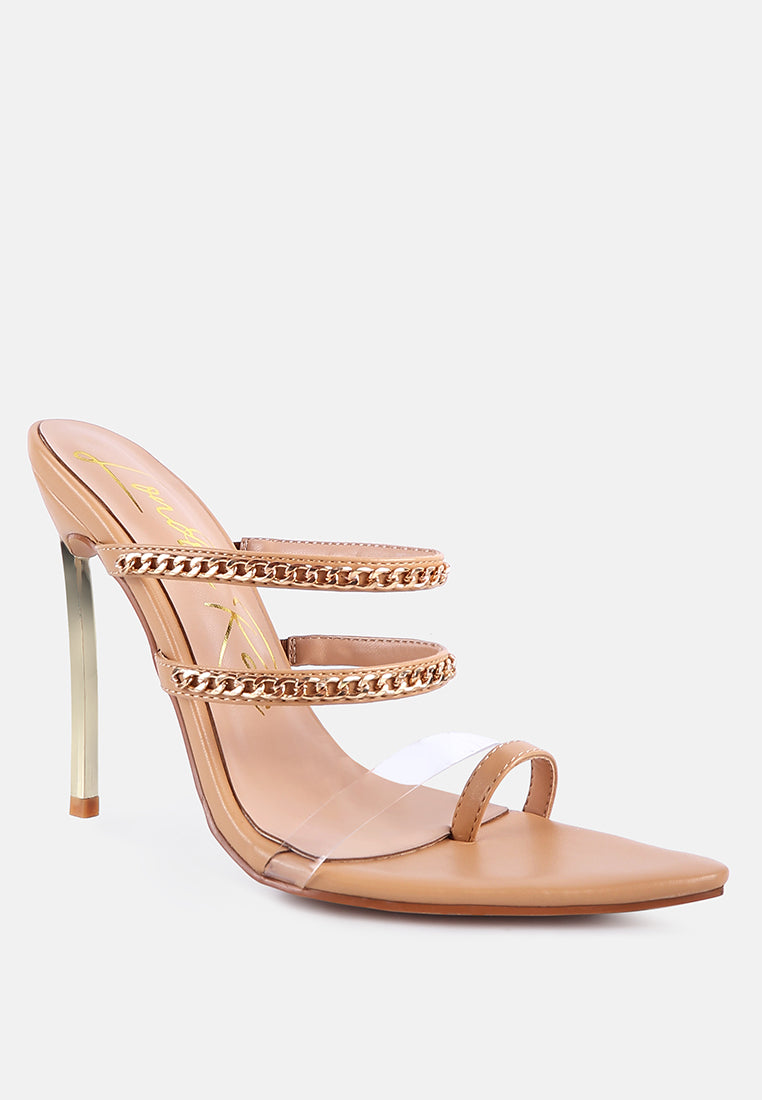 tickle me toe ring stiletto sandals by London Rag