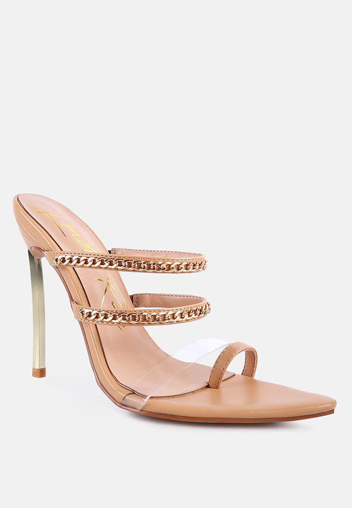 tickle me toe ring stiletto sandals by London Rag