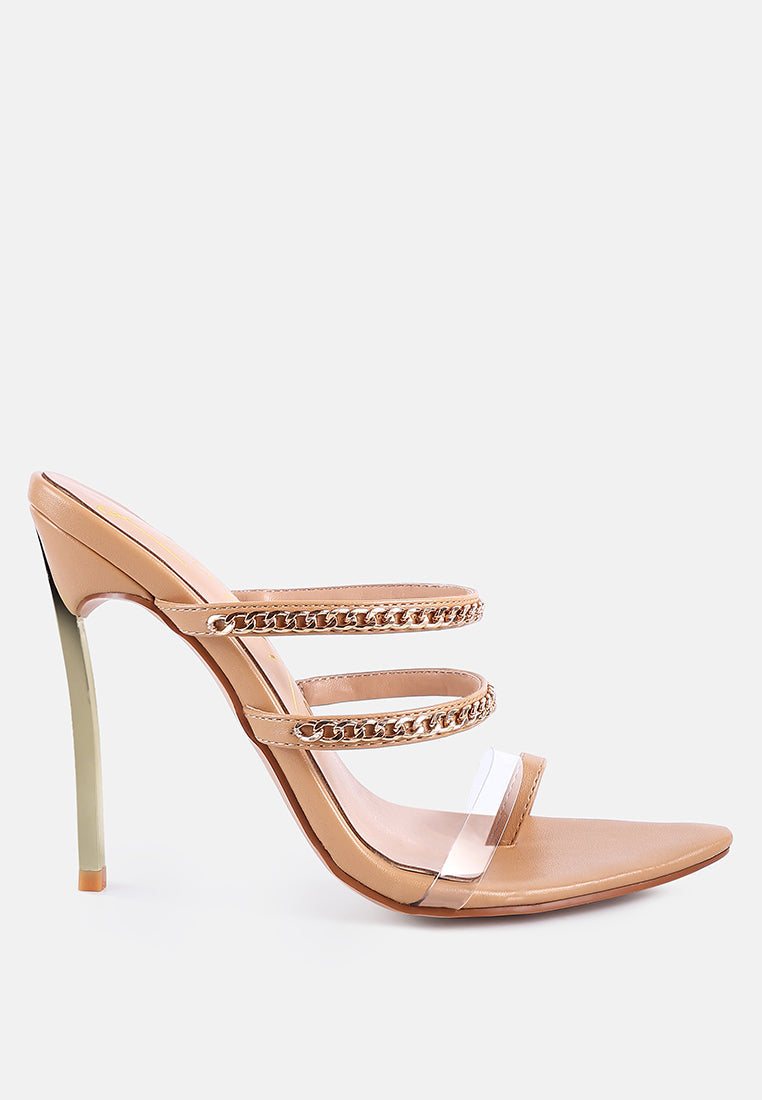 tickle me toe ring stiletto sandals by London Rag