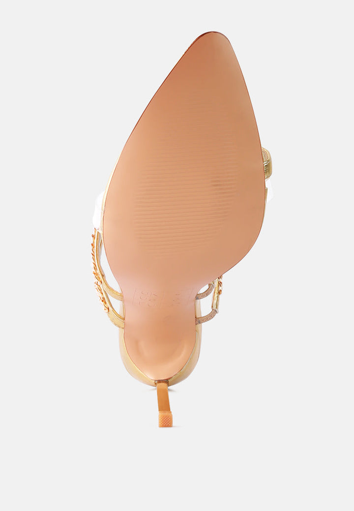 tickle me toe ring stiletto sandals by London Rag