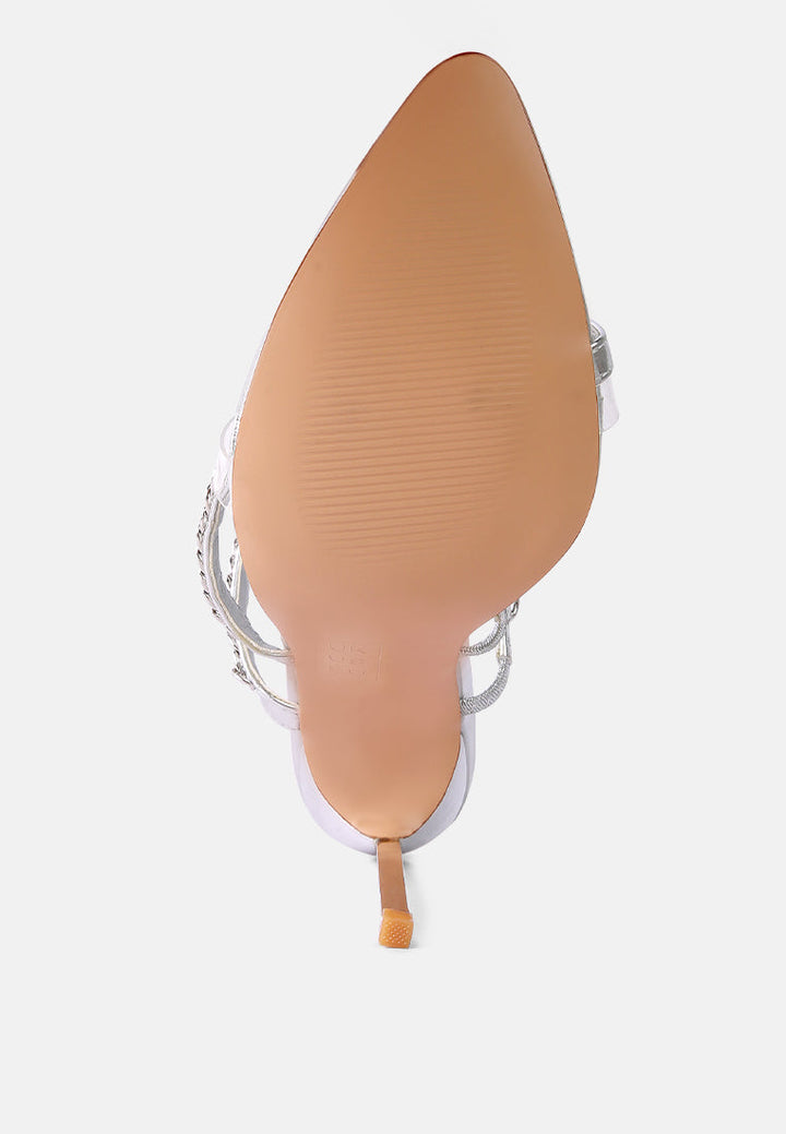 tickle me toe ring stiletto sandals by London Rag