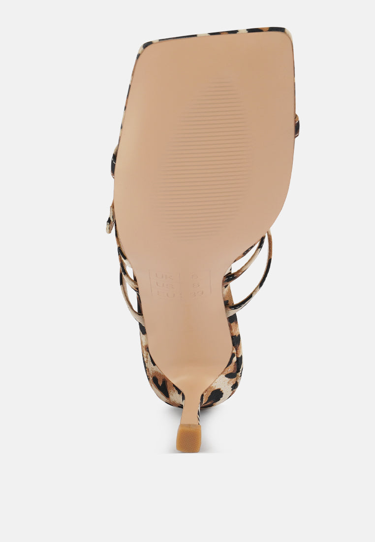 times up diamante buckle mid heel sandals by London Rag