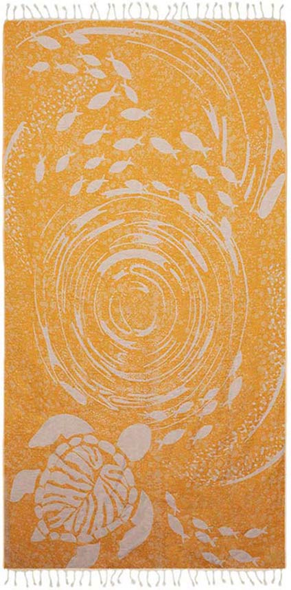 Tourbillon Turkish Towel - Jaune - Sun Drunk