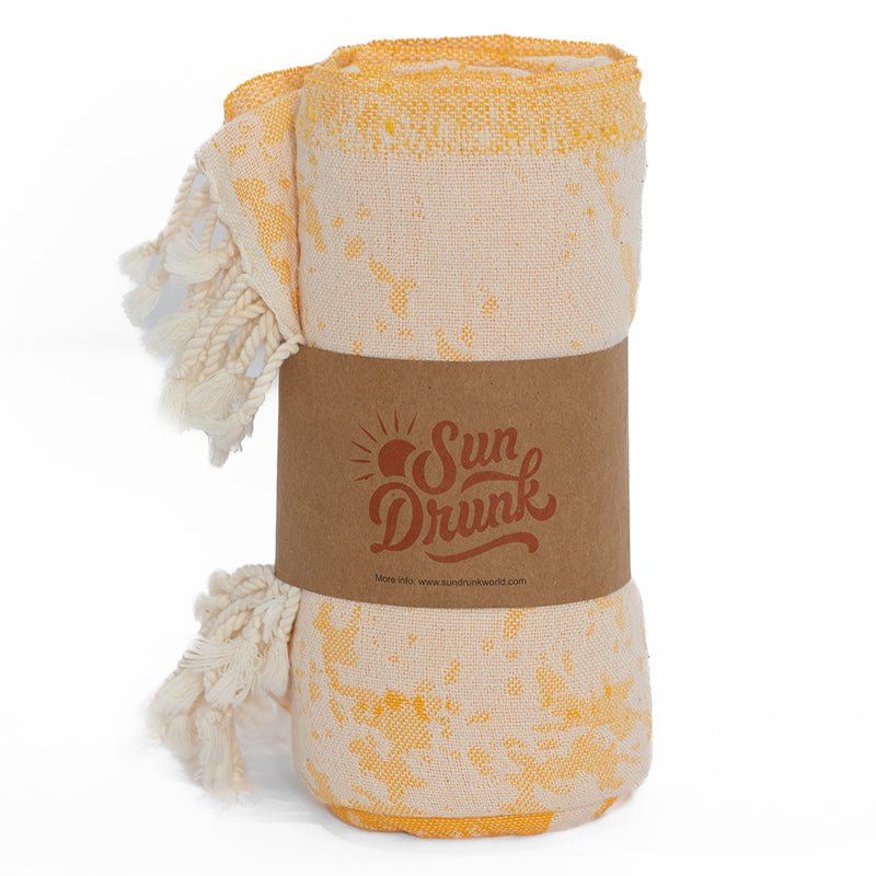Tourbillon Turkish Towel - Jaune - Sun Drunk