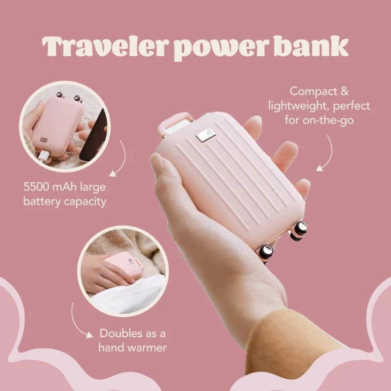 Traveler Power Bank / Hand Warmer - Pink by VYSN