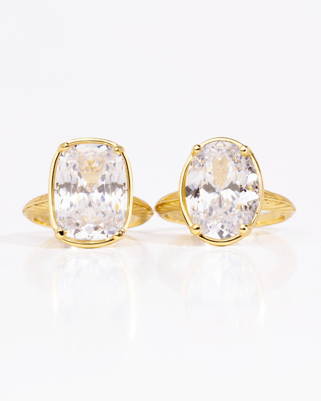 Oval Cut CZ Cocktail Ring