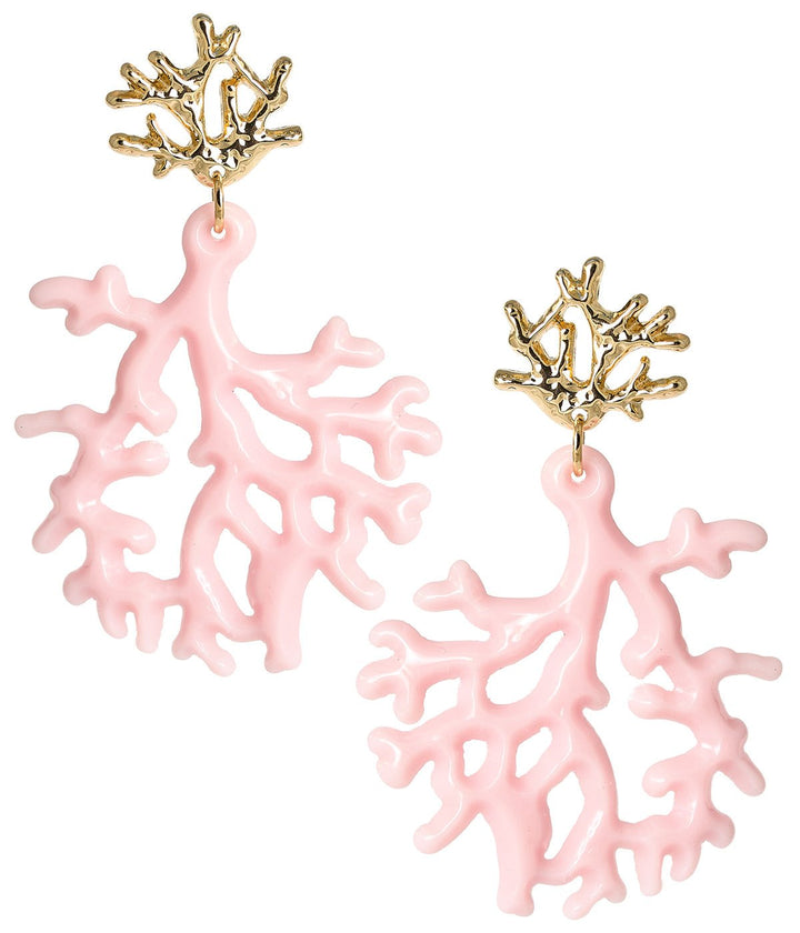 Tula - Coral Acrylic Earring
