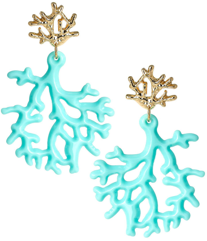 Tula - Coral Acrylic Earring