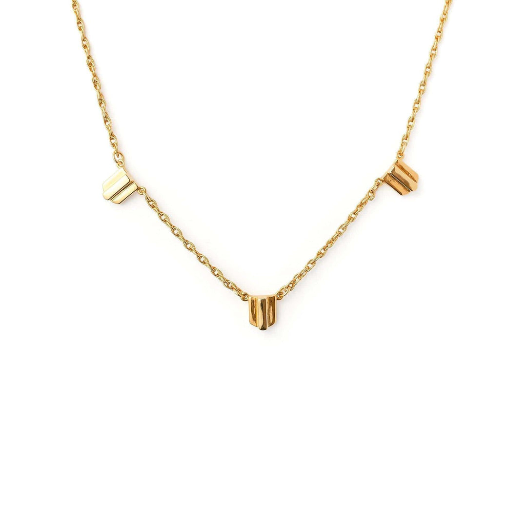 the gold layered dome necklace by VUE by SEK
