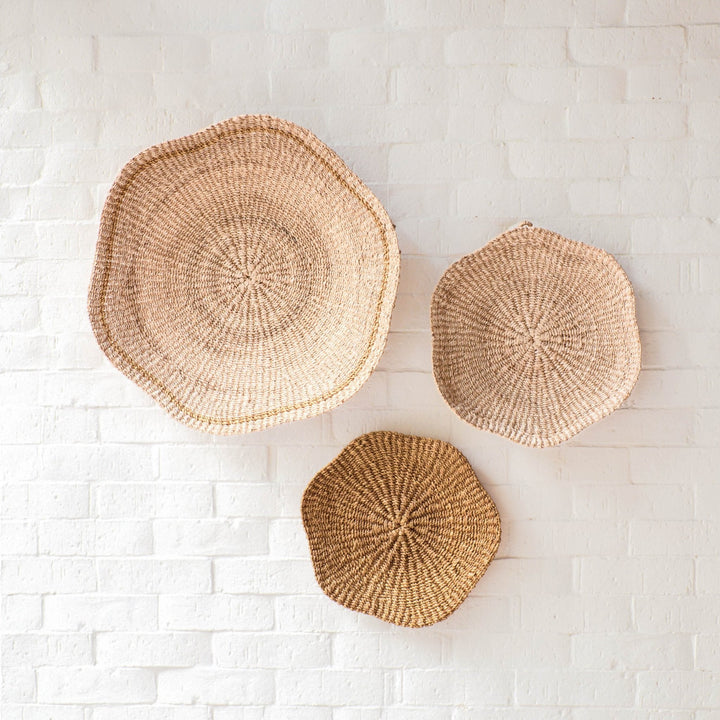 Scallop Wall Baskets, Small - Wall Baskets | LIKHÂ