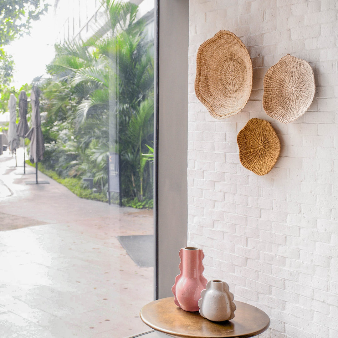 Scallop Wall Baskets, Small - Wall Baskets | LIKHÂ