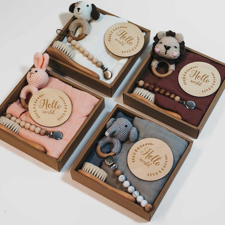 Welcome Baby Gift Set - Maroon by Giften Market
