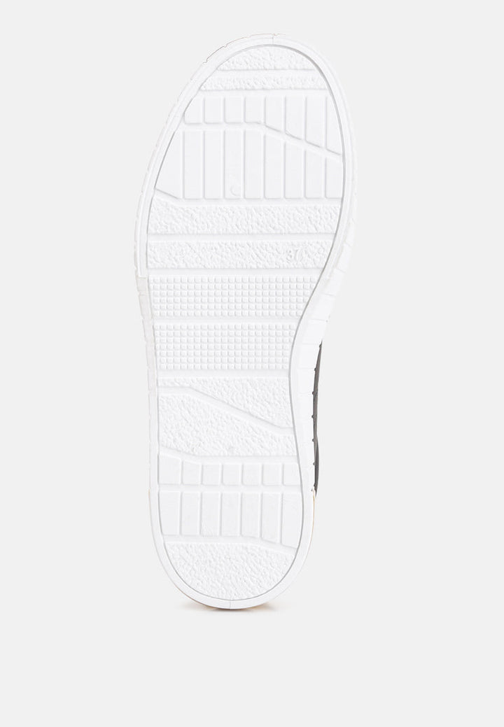 welsh panelling detail sneakers by London Rag