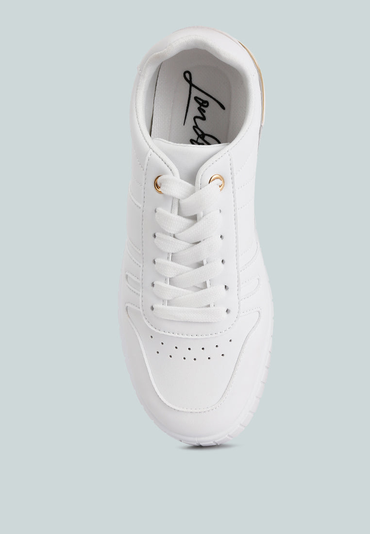 welsh panelling detail sneakers by London Rag