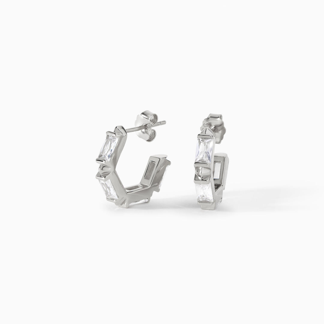 The Claire Hoop Earrings - Huggie