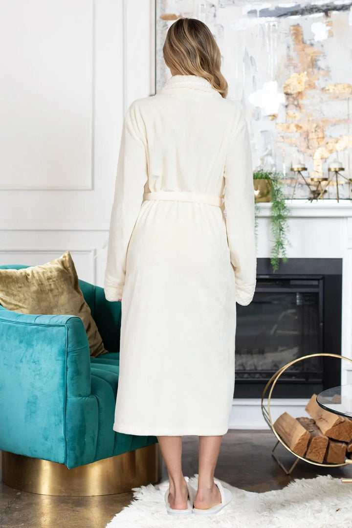 Women's Ultra Soft Fleece Bathrobe by Lotus Linen
