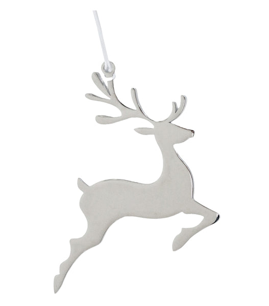 Reindeer Ornament w/White Tassel by Creative Gifts
