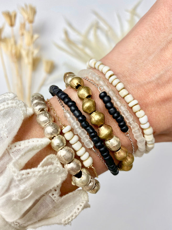 Simple Seed Bracelet | Gold