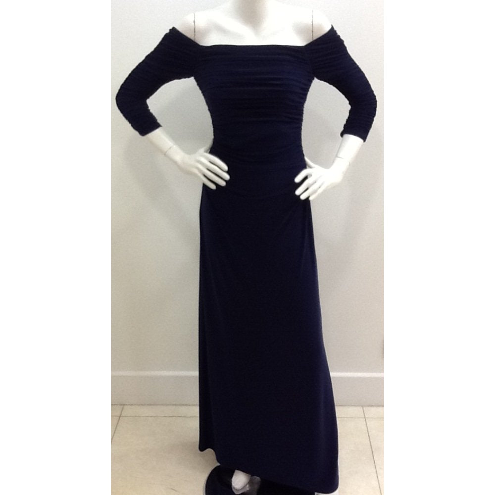 Joseph Ribkoff Long Sleeve Maxi Dress Style 24991Size 14 Pomp and Port Joseph Ribkoff Long Sleeve Maxi Dress Style 24991Size 14 Pomp and Port