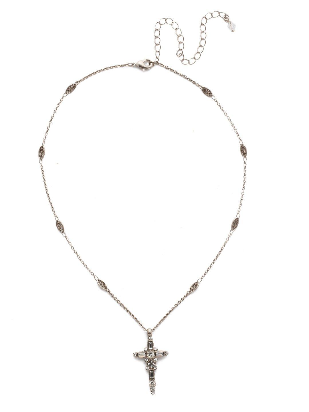 Delicate Sliding Cross Pendant Necklace by Sorrelli