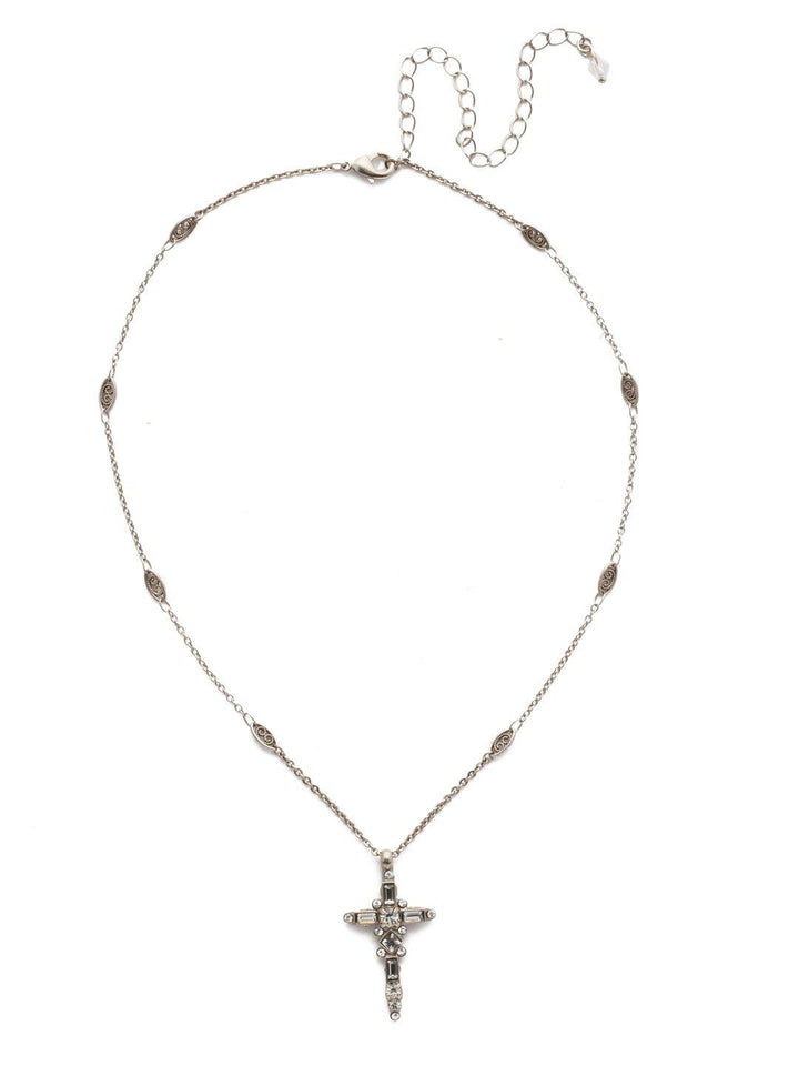 Delicate Sliding Cross Pendant Necklace by Sorrelli